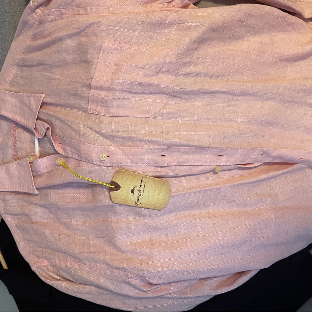 Tommy Bahama Chalk Pink Shirt